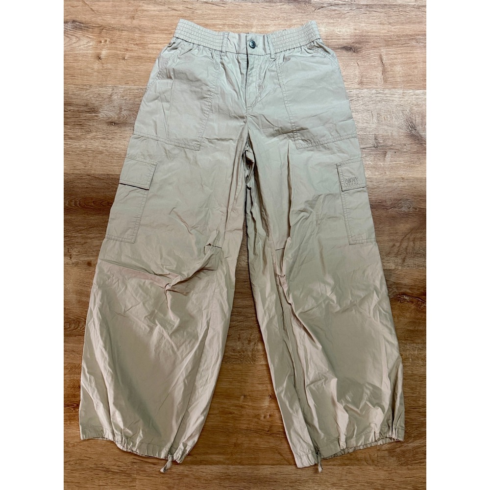 DKNY Jeans Women's Beige Wide Leg Cargo Pants Women's Size M
